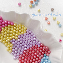 6mm��ɫ���ͨ�����Ӳ������鴮��diy�ֹ�����֙C���������