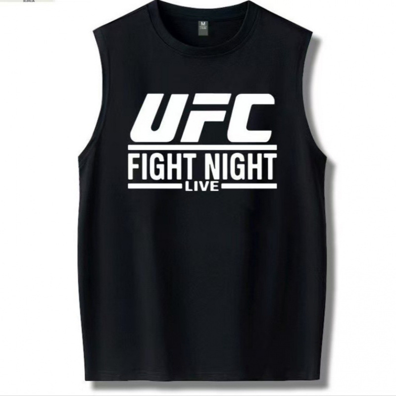 Mma Mixed Martial Arts Ufc Logo-Printable Pure Cotton Men's Boxing Martial Arts Loose Sleeveless T-Shirt Vest Mma Mixed Martial Arts Ufc Logo-Printable Pure Cotton Men's Boxing Martial Arts Loose Sleeveless T-Shirt Vest