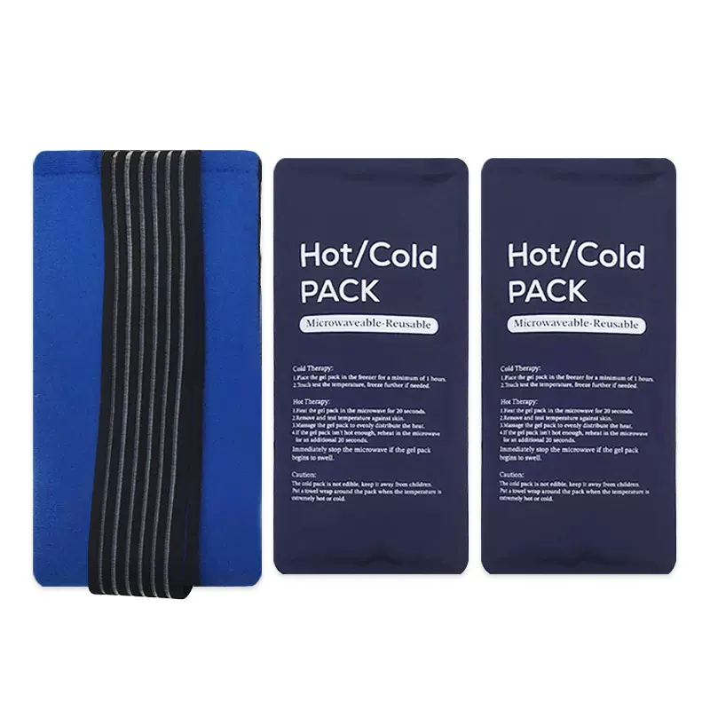 亚马逊热销绑带专用冰袋运动膝盖关节冰敷袋冷热敷凝胶冰袋代发