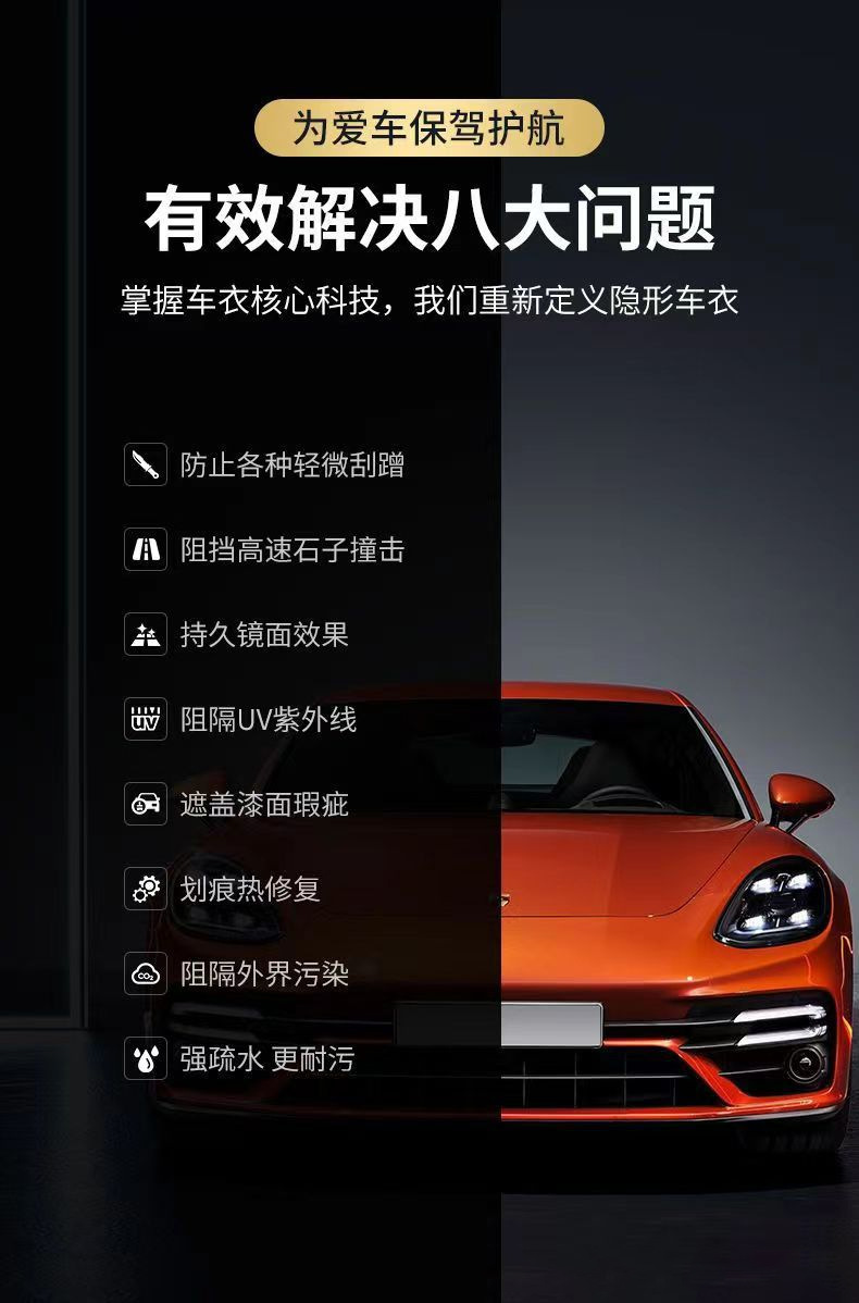 Car Tpu Invisible Car Wrap Full Car Paint Protection Film Roll Transparent Film Tph Self-Healing Anti-Scratch Car Wrap Film