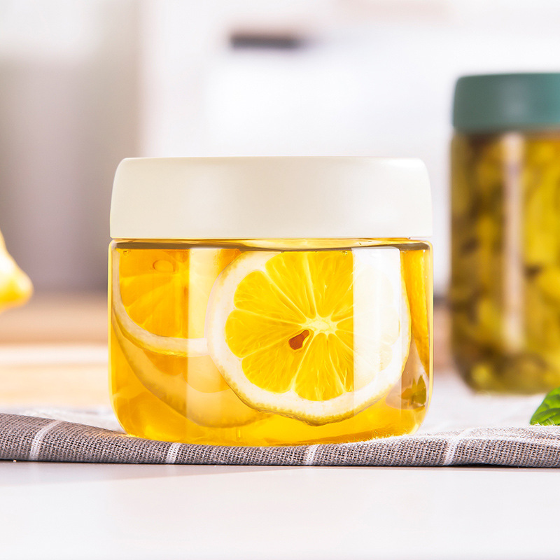 Sealed jar glass food crisper storage jar homemade yogurt bottle snack dessert moisture-proof jar complementary food jar suit