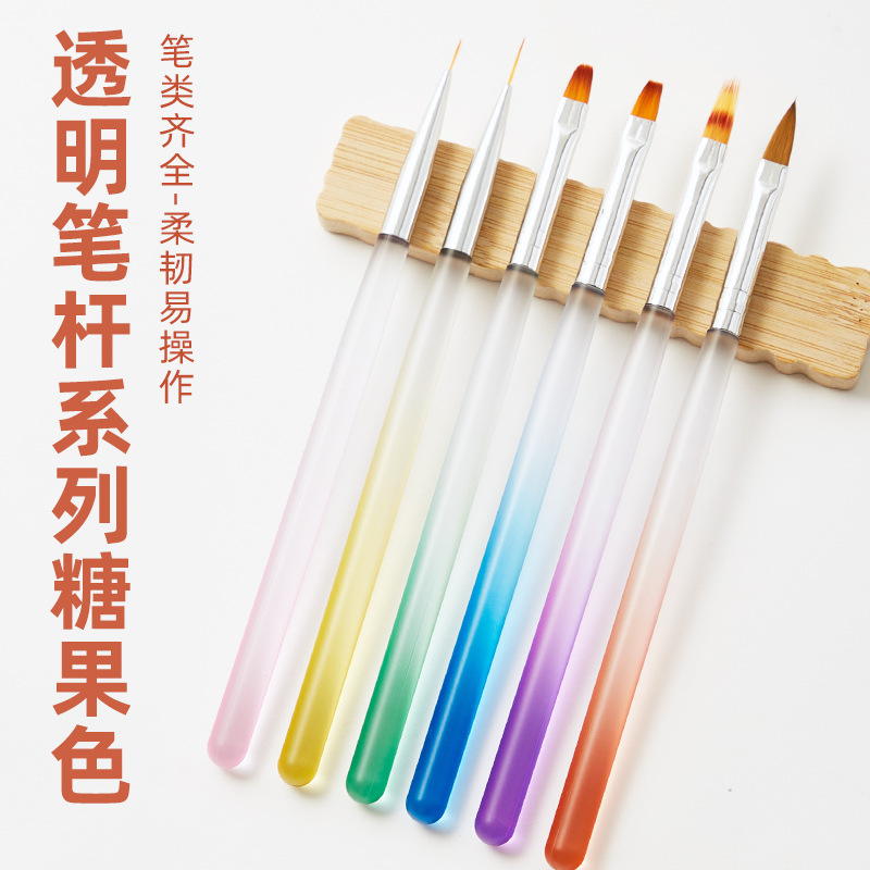 Nail art brush suit painted pull line painting brush phototherapy gel row pen acrylic gradient rod nail brush Nail art brush suit painted pull line painting brush phototherapy gel row pen acrylic gradient rod nail brush