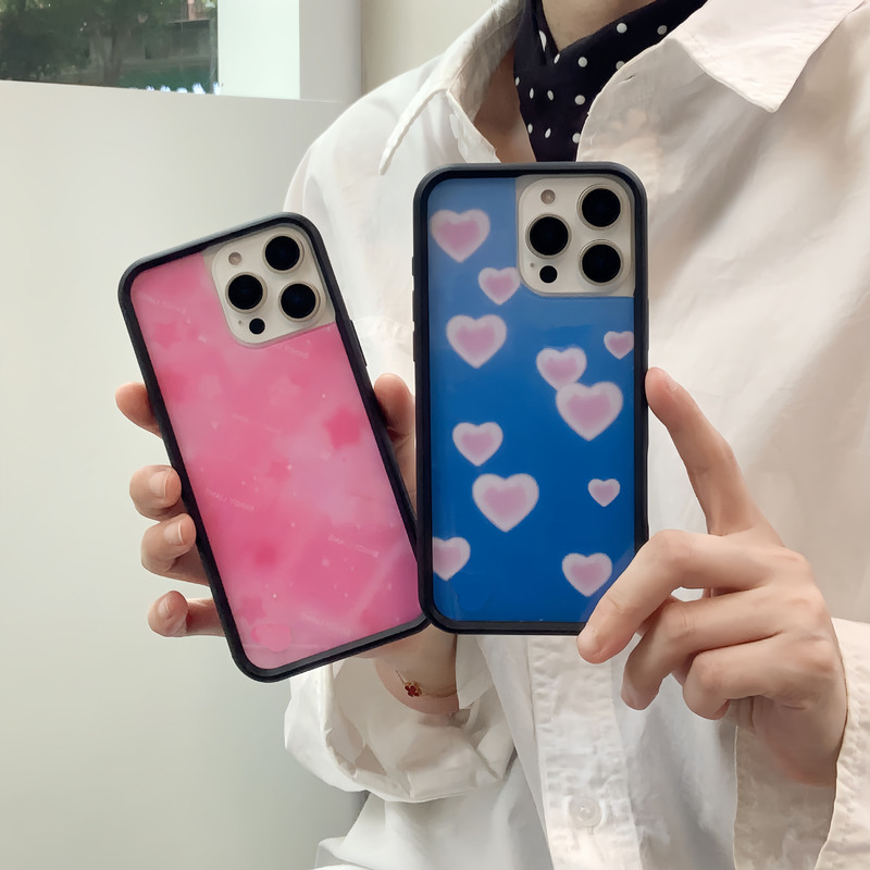 For Apple 16pro Max Mobile Phone Case High Version WF Home TikTok Same 15 Stars Back Cloth 14pro Love