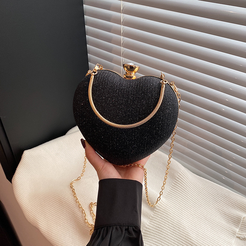 Elegant and Luxurious Wrist Bag for Dinner Parties, New Cross-Border Women's Clutch with Special Material Chain for Crossbody Wear