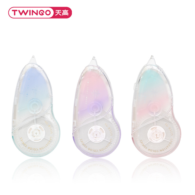 Cinturón de corrección de empuje y tracción de gran capacidad para estudiantes clásicos de color gradiente transparente de 20 metros de tarjeta única correa de modificación portátil