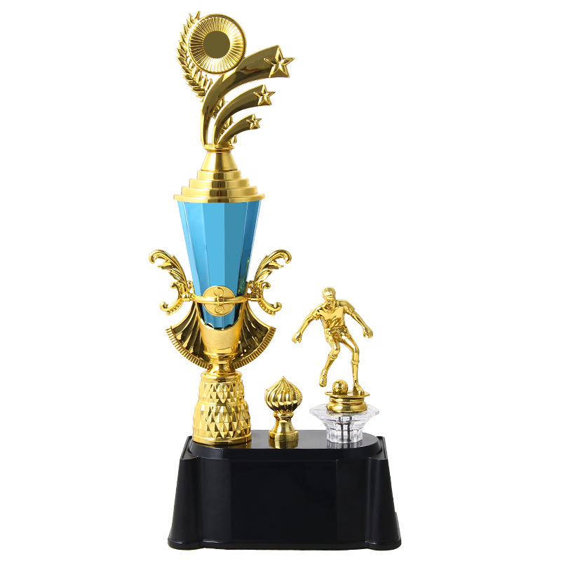Juegos de fútbol trofeos universales estudiantes creativos zapatos de fútbol con base alta trofeos rojos de plástico para niños