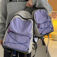 户外撞色双肩包潮轻便旅行包登山高颜值初高中学生小背包外贸批发