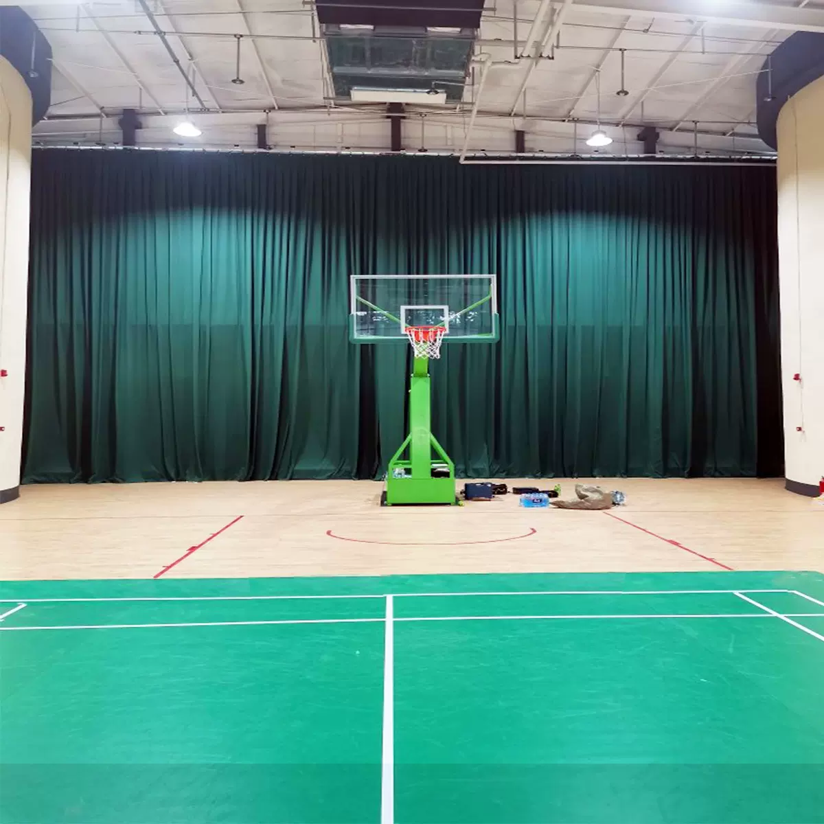 加厚阻燃丝绒电动舞台幕布幕布星空舞台电动开合_幕布生产加工