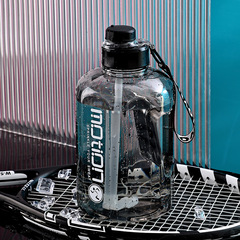 Sports Tonton Water Bottle Cross-border Large Capacity 2.2L Fitness Water Cup Camping Outdoor Water Cup Internet Celebrity Straw Tonton Barrel