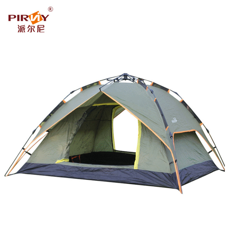 Camping Multi-person Rainproof And Moisture-proof Double-layer Tent Multi-person Camping Tent With Moisture-proof Mat Travel Beach Tent