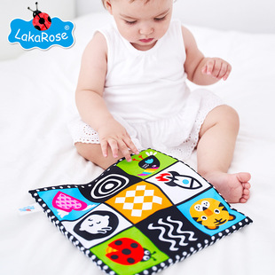 Baby Jiugongge Newspaper Cloth Book Early Education Ring Paper Tear Not to Rip Cloth Book 0-3 Years Old BB Toy Ring Paper Cloth Book