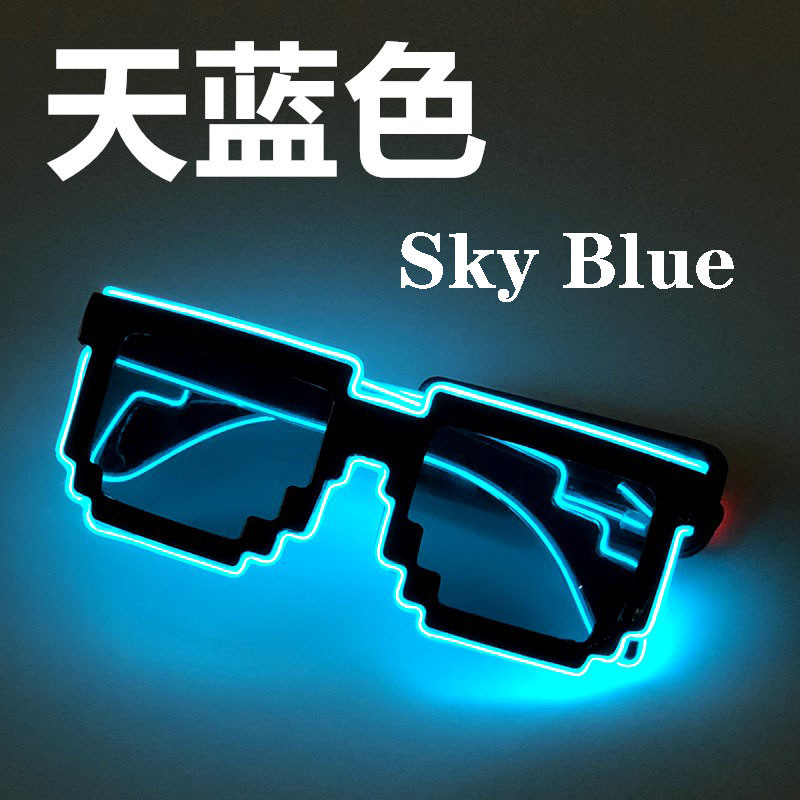 Gafas de sol LED para fiestas, estilo mosaico, geniales, brillantes, para día y noche, ambiente disco, KTV, bar, discoteca