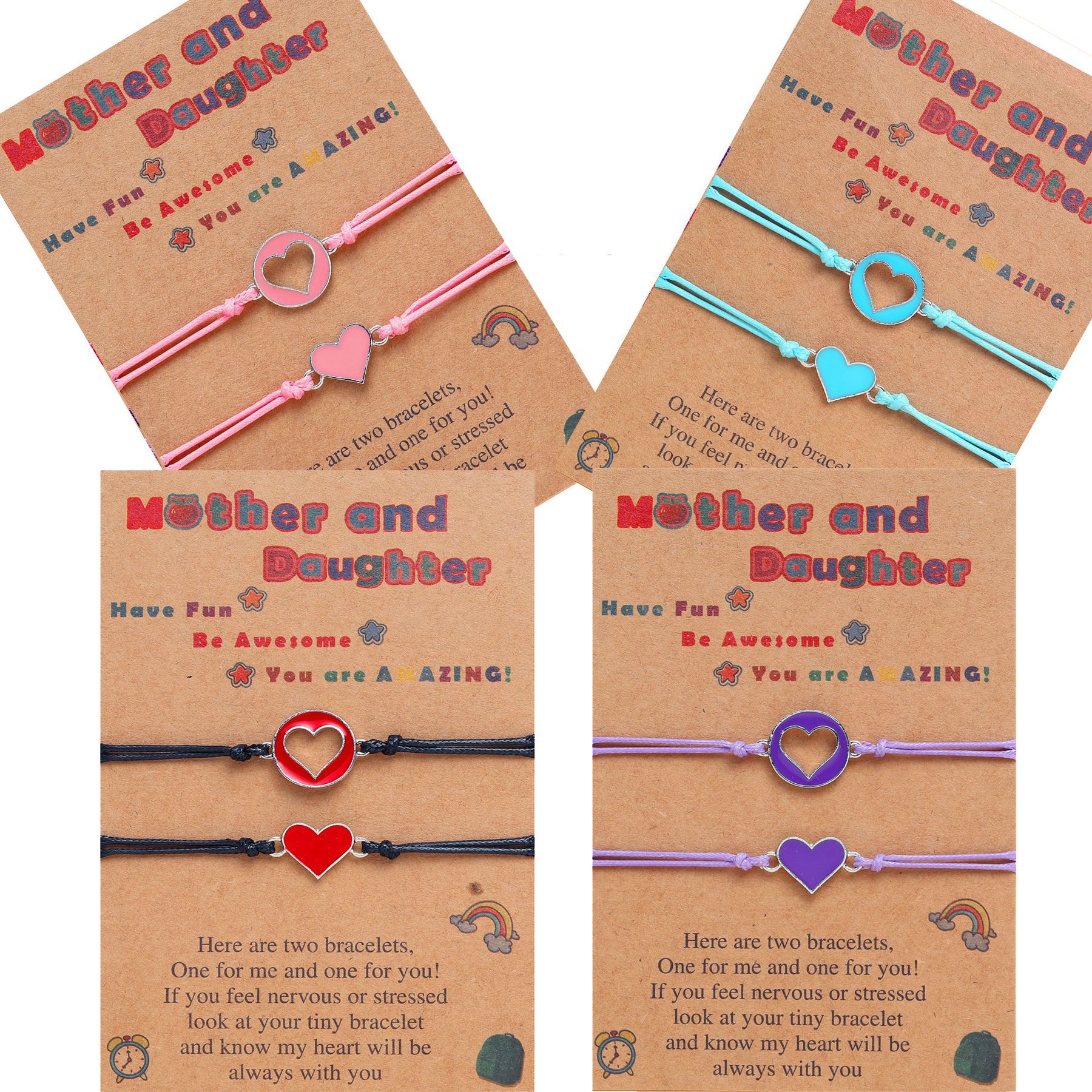 2 Pieces Fashion Heart Shape Alloy Enamel Hollow Out Womenu0027S Bracelets