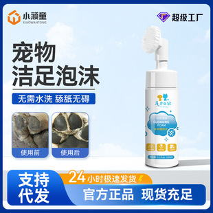 Pet Paw Cleaning Foam Wholesale, Universal for Cats and Dogs, Cleans Paw Pads, Moisturizes Foot Care, No-Rinse Foam, One-Piece Dropshipping