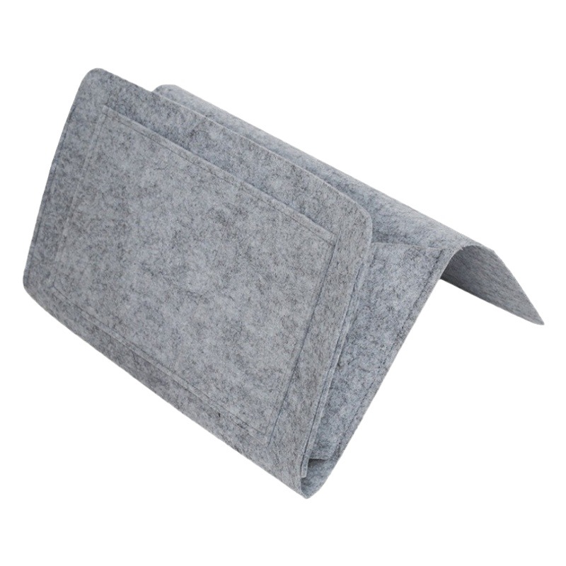 Fábrica al por mayor de fieltro bolsa de almacenamiento de cabecera bolsa colgante bolsa de almacenamiento portátil
