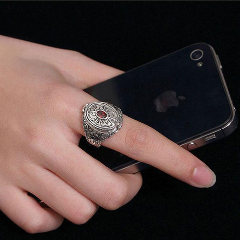 Nepal Style Ethnic Ring For Men And Women, Retro Openable Design_voghion.com