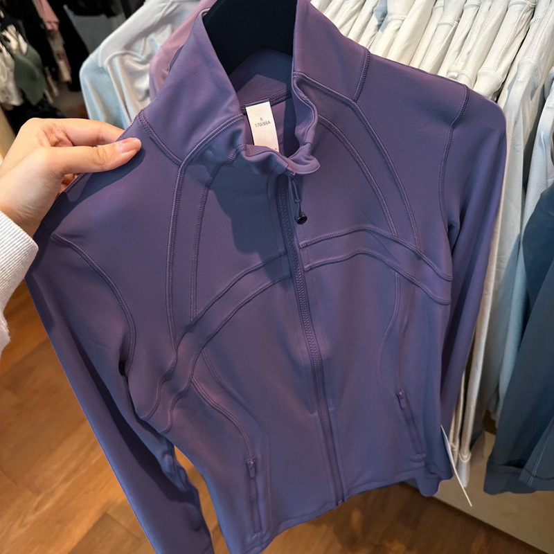 Third-Generation Mesh-Free Jacket, Thin Outerwear for Women, Sports Casual Classic Style, Fitness Stand-Up Collar Yoga Wear, High Elasticity and Breathable Third-Generation Mesh-Free Jacket, Thin Outerwear for Women, Sports Casual Classic Style, Fitness Stand-Up Collar Yoga Wear, High Elasticity and Breathable