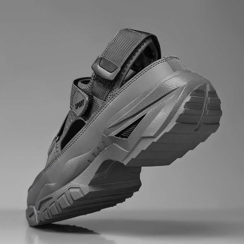 Zapatos de moda, zapatos deportivos huecos, nueva moda de verano, suela gruesa, sin cordones, sandalias de río de un pie, zapatos deportivos