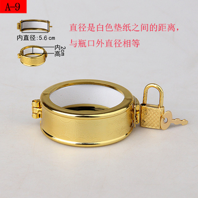 (2개) 세라믹 와인 병 잠금 버클 버클 인감 버클 장식 버클 통기성 방지 와인 항아리 버클 인감 링 플라스틱 인감 모조 버클