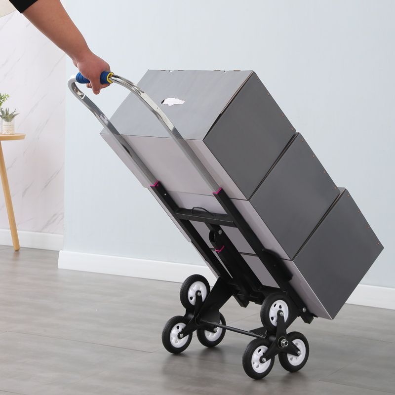 Escaleras de escaleras de artefactos mágicos transporte de carga pesada subir y bajar escaleras de equipaje carro de mano portátil plegable pequeño carro de tracción doméstico