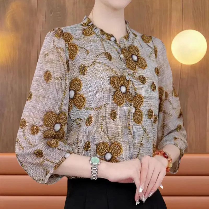 2026 New Fashion Women's Casual T-Shirt Pullover Shirt Mom-Style Design for Daily Commuting Wholesale 2026 New Fashion Women's Casual T-Shirt Pullover Shirt Mom-Style Design for Daily Commuting Wholesale