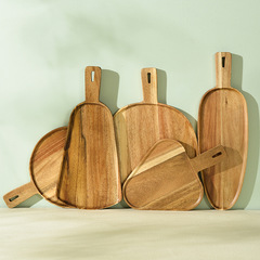 荔枝海相思木披薩盤商用木質牛排壽司烤肉麵包托盤子餐具西餐擺盤