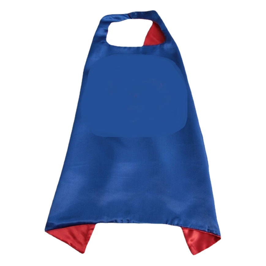 Halloween Sade Superman Children's Double-layer Cape Eye Mask Set Various Colors LOGO