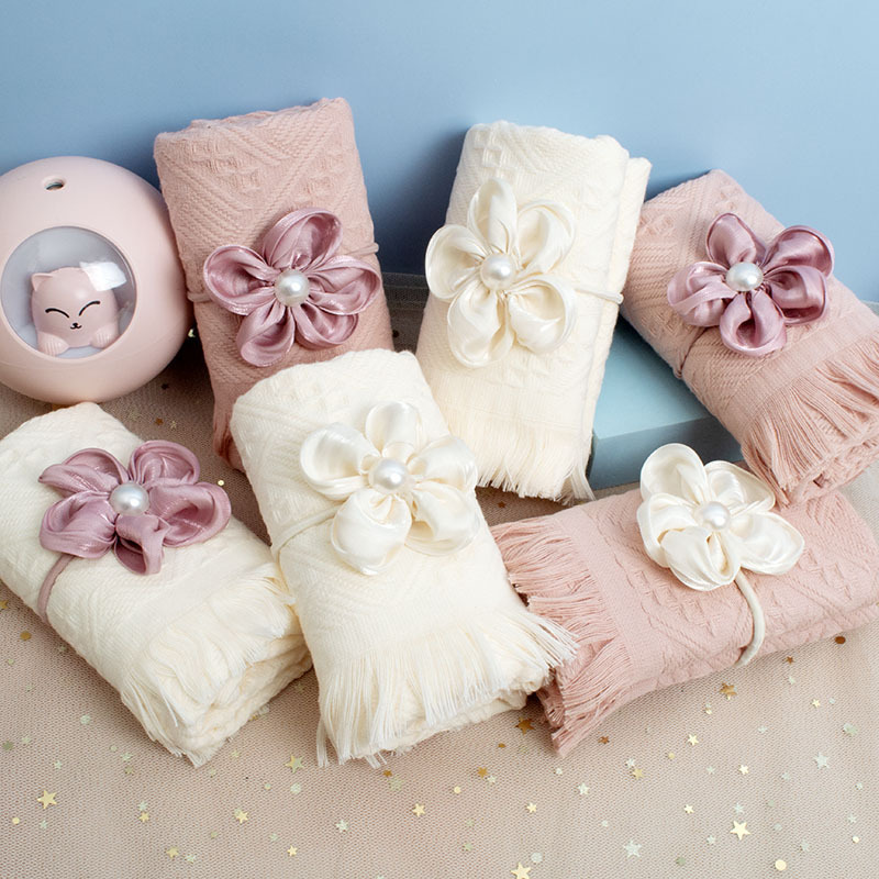 Pure Cotton Tassel Towels, Souvenirs, Wedding Celebration Supplies, Wedding Candy Supplies, Women's Day Gifts Wholesale