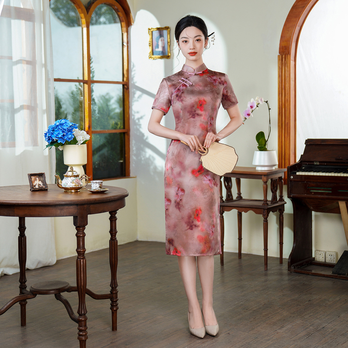 Spring summer cheongsam