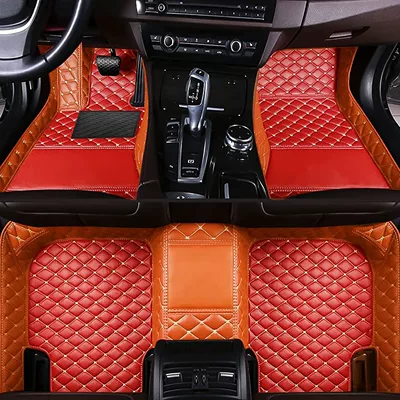 Granta all-day car special | Modelə uyğun ayaqaltı - specific-model-year-notes-or-message-customer-service-orange-red-single-layer-diamond-lattice