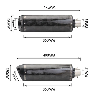 Brother Exhaust Z900 Cbr500R — Motorcycle exhaust pipe