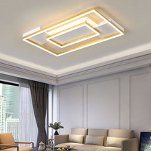 新款客廳大氣現代簡約個性創意長方形大廳燈吸頂燈北歐方形卧室燈