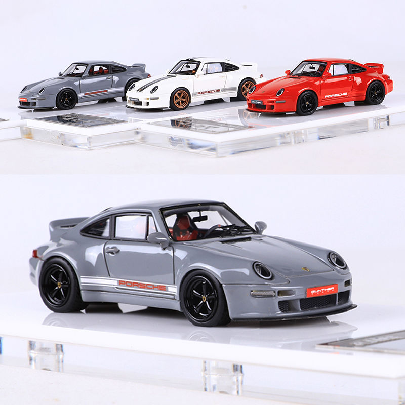 Flame 1:64 Porsche 911 Gunther Werks 400R Simulation Resin Car Model Collection