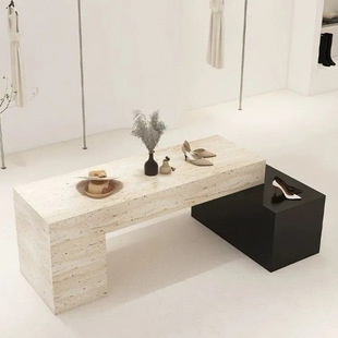 Stone Island Women's Clothing Store Display Table for Clothes and Bags, Popular Display Stand for Clothing Store