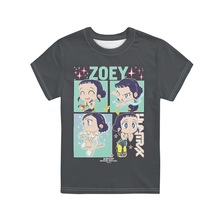 һ������Zoeyͼ��ӡ����ͯ�̿�T������ѷ������Ůͬ��Բ�����