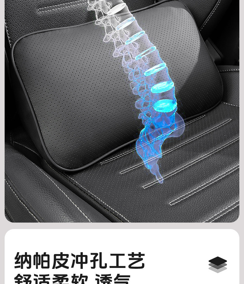 Tesla lumbar support cushion for Model Y/Model 3/S/X, waist cushion, seat lumbar support, tailbone support
