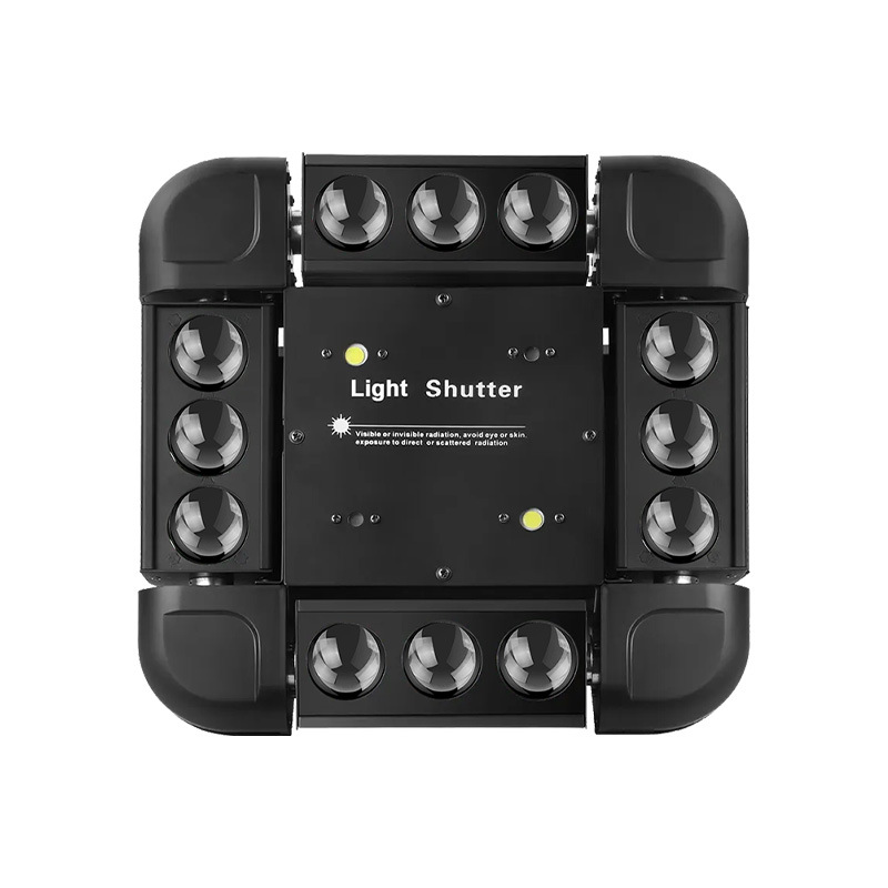 Luz del escenario 12 tormenta luz láser 3 - en - 1 barra de espectáculo láser luz giratoria KTV flash