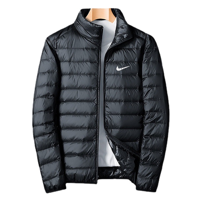 Marca ligero abajo Chaqueta corta de los hombres 2022 Otoño e Invierno nueva moda pato blanco abajo collar del soporte abrigo caliente