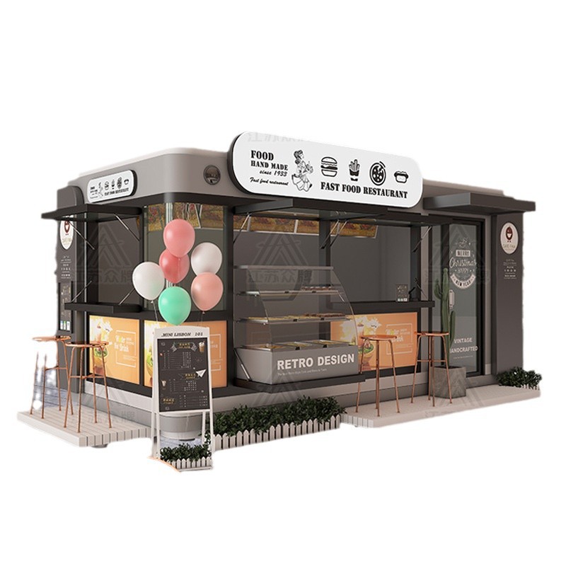 Cápsula espacial Tienda móvil Red neta Apple Warehouse Cafetería Calle comercial al aire libre Snacks Tienda de conveniencia quiosco de té con leche