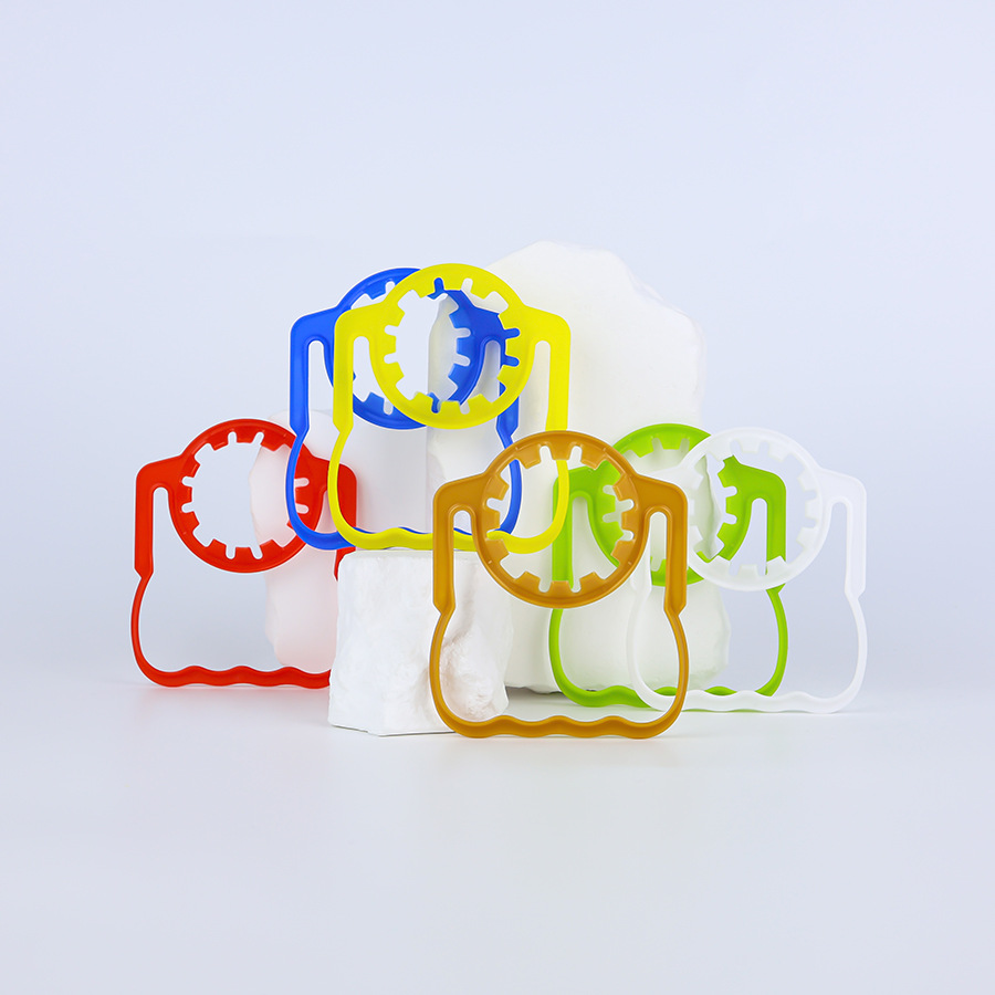 Proveedores al por mayor desechable cubo de agua potable mango de plástico 38 calibre PE mango de cubo de agua mineral mango