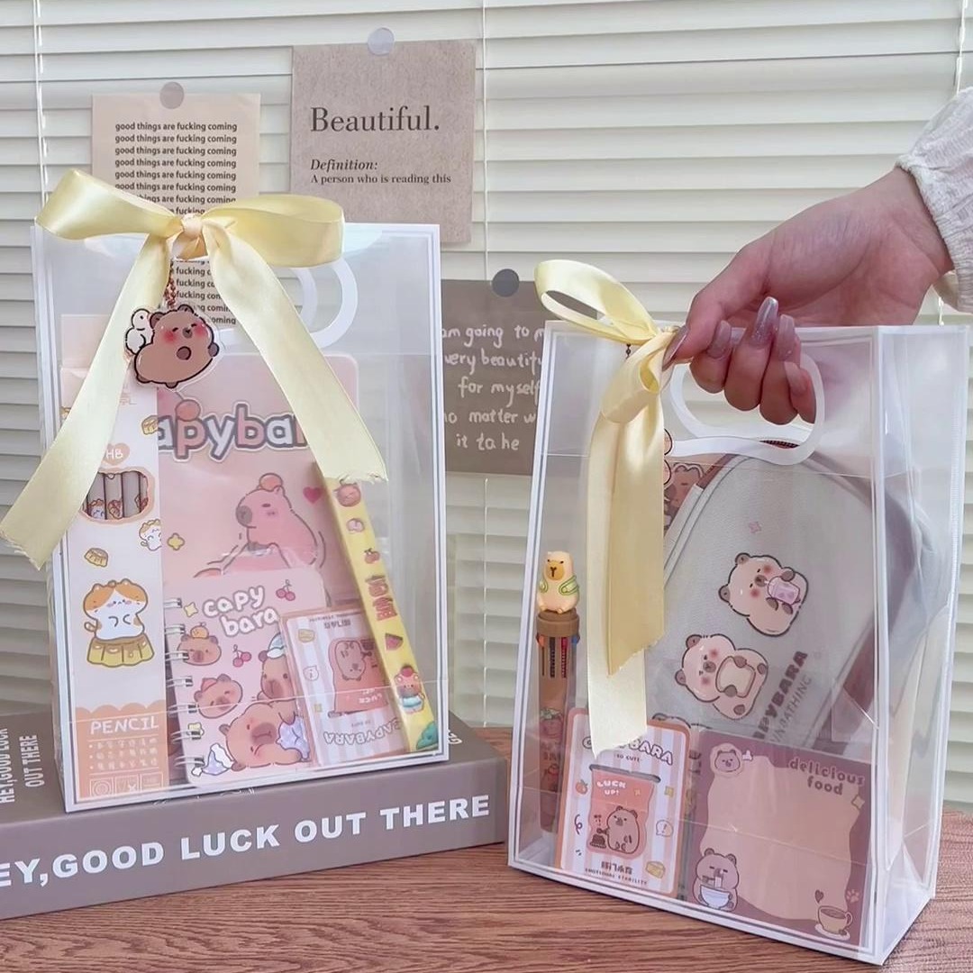 capabala new stationery suit student practical portable birthday gift cartoon cute children‘s gift