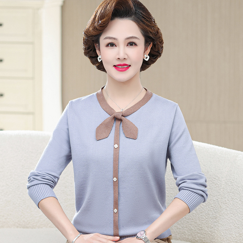 D7374 870K ĐỒ BỘ NỮ TONTDI ÁO LEN MÙA XUÂN THU ĐÔNG TRUNG NIÊN THỜI TRANG NỮ G03 SẢN PHẨM MỚI