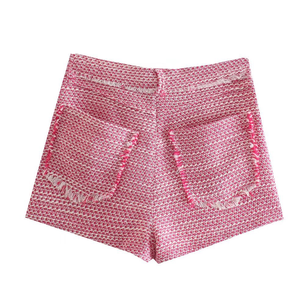 pink high waist shorts nihaostyles wholesale clothing NSAM82442