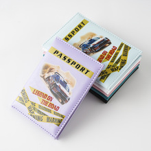 2025跨境赛车挑战热血风格创意护照保护套SIM卡位机票价工厂现货