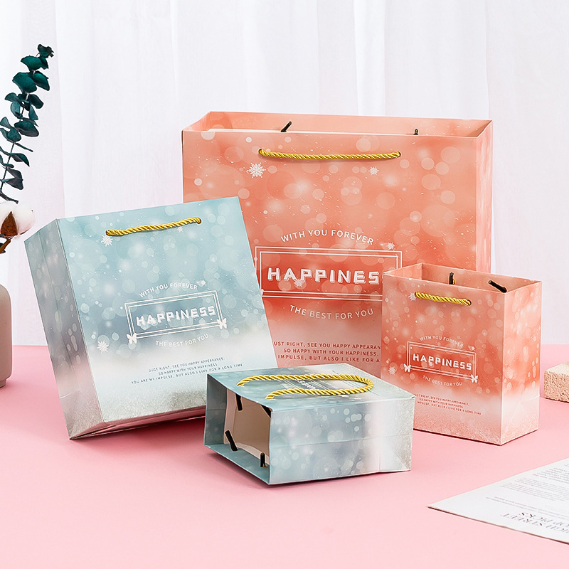 纸袋手提袋定 制高品质纸袋时尚衣服纸袋带手柄