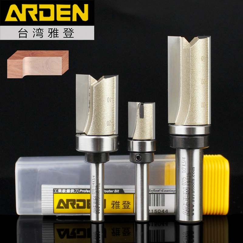 Ручка деревообрабатывающего инструмента Yaden с подшипником, ручка машины для обрезки прямого ножа и верхняя часть лезвия с подшипником, головка фрезы для обрезки прямого ножа