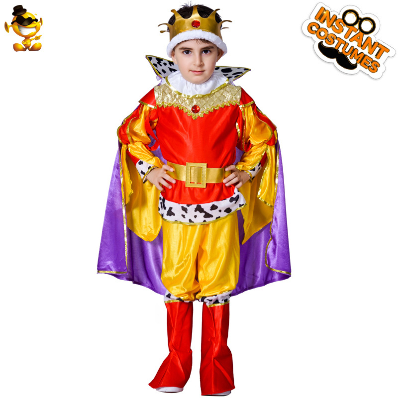 Niño rey traje Halloween fiesta ropa etapa traje rendimiento traje Cosplay traje mascarada