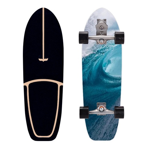 32-inch Landboarding S7 Spring Bridge No-Pedal Beginner Ski Simulation Training Board Professional Street Riding Commuter S1