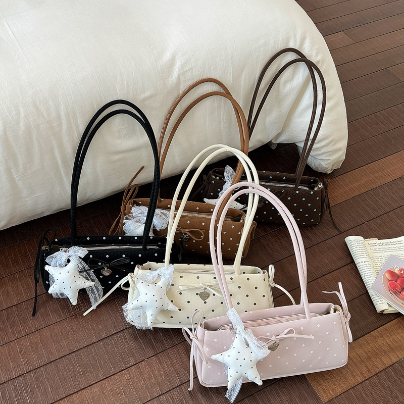 Bolso debajo de la axila para mujeres 2026 nuevo nicho de verano Zhongzhong punto de hombro bolso de mano cotidiano sensación de bolso image 1