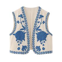 T 68455 Retro embroidered vest ʱ�и��Ŵ������׿羳��ó